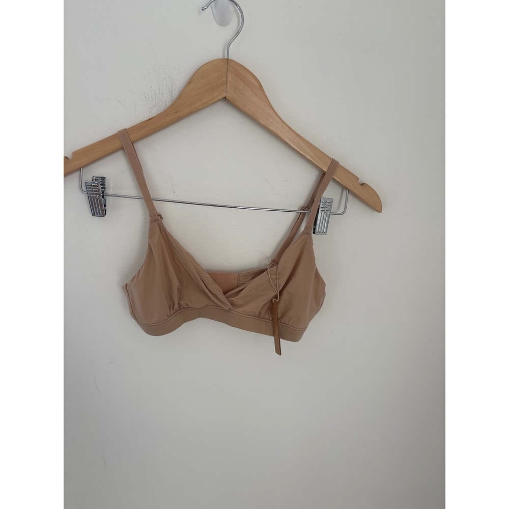 Skims Fits Everybody Triangle Bralette Clay Tan Nude Small NWT